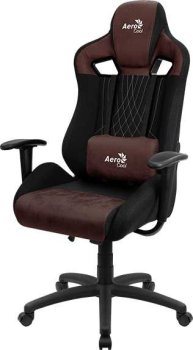 Кресло для геймера Aerocool Earl AC180 Burgundy Red черный/красный сиденье черный/красный крестов.