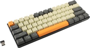 Клавиатура Redragon Caraxes Pro <K644CGO-RGB-PRO Brown> <USB/BT/FM> 61КЛ, подсветка клавиш <71554>