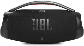 Портативная колонка JBL Boombox 3 черный 180W 2.1 BT/USB 10000mAh (JBLBOOMBOX3BLKCN)