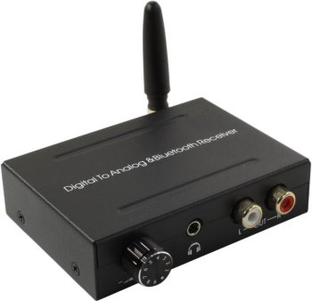 Медиаконвертер Orient <DAC0203-BT+> Digital to Analog Audio Converter (Optical/Coaxial In, 2xRCA Out, Jack3.5, Bluetooth)