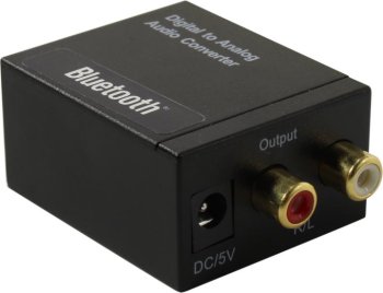 Медиаконвертер Orient <DAC0202-BT> Digital to Analog Audio Converter (Optical/Coaxial In, 2xRCA Out, Bluetooth)