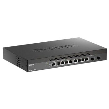 Коммутатор D-Link DXS-1210-10TS/B1A PROJ Настраиваемый L2+ с 8 портами 10GBase-T и 2 портами 10GBase-X SFP+