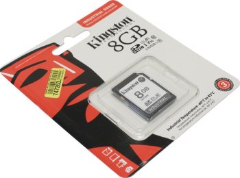 Карта памяти Kingston <SDIT/8GB> SDHC Industrial Memory Card 8Gb A1 V10 UHS-I U3