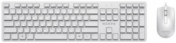 Комплект клавиатура + мышь NERPA, проводной, 104 кл, 1000DPI, 1.8м, белый