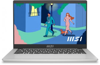 Ноутбук MSI Modern 14 C12MO-689RU Core i5 1235U 16Gb SSD512Gb Intel Iris Xe graphics 14" IPS FHD (1920x1080) Windows 11 Professional silver WiFi BT Ca