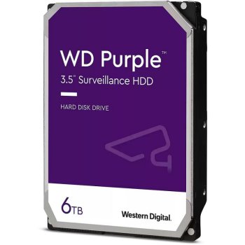 Жесткий диск WD SATA-III 6Тб WD64PURZ Surveillance Purple (5400rpm) 256Mb 3.5"