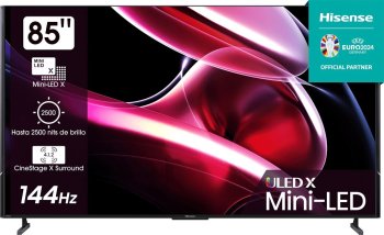 Телевизор-LCD Hisense 85" 85UXKQ темно-серый 4K Ultra HD 120Hz DVB-T DVB-T2 DVB-C DVB-S DVB-S2 USB WiFi Smart TV