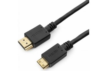 Кабель HDMI-miniHDMI Cablexpert CC-HDMI4C-10, 19M/19M, v2.0, медь, позол.разъемы, экран, 3.0м, черный, пакет