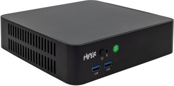 Компьютер Hiper AS8 i3 12100 (3.3) 8Gb SSD256Gb UHDG 730 Windows 10 Professional GbitEth WiFi BT 120W черный (I3121R8N2WPB)