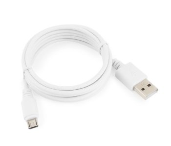 Кабель USB 2.0 Cablexpert CC-mUSB2-AMBM-6W, AM/microBM 5P, 1.8м, белый, пакет