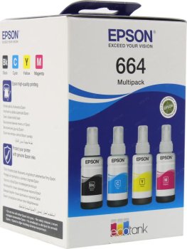 Комплект картриджей Epson Чернила Multipack 664 <C13T66464A> Bk/C/Y/M для