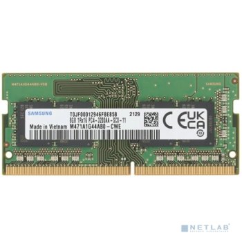 Оперативная память для ноутбуков Samsung DDR4 8Gb 3200MHz M471A1G44AB0-CWE OEM PC4-25600 CL19 SO-DIMM