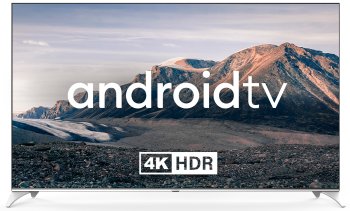 Телевизор-LCD QLED Hyundai 75" H-LED75QBU7500 Android TV Frameless черный/серебристый 4K Ultra HD 60Hz DVB-T DVB-T2 DVB-C DVB-S DVB-S2 USB WiFi Smart