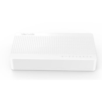 Коммутатор TENDA <S108 mini> S108 компактный - 8 х 10/100Мбит/с, пластиковый корпус, внешний БП