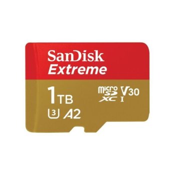 Карта памяти SanDisk Extreme <SDSQXAV-1T00-GN6MN> microSDXC Memory Card 1Tb UHS-I U3 V30 A2