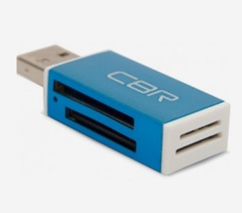 Картридер CBR Human Friends Speed Rate "Glam" Blue, All-in-one, Micro MS(M2), SD, T-flash, MS-DUO, MMC, SDHC,DV,MS PRO, MS, MS PRO DUO, USB 2.0