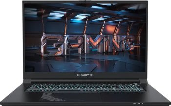 Ноутбук Gigabyte G7 MF Core i5 12500H 16Gb SSD512Gb NVIDIA GeForce RTX4050 6Gb 17.3" IPS (1920x1080) Free DOS black WiFi BT Cam (MF-E2KZ213SD)