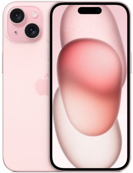 Смартфон Apple A3092 iPhone 15 128Gb розовый моноблок 3G 4G 2Sim 6.1" 1179x2556 iOS 17 48Mpix MTLE3CH/A