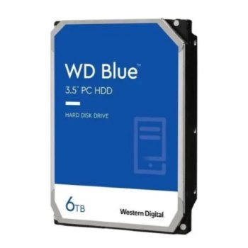 Жесткий диск Western Digital SATA 6Тб 6GB/S 256MB BLUE WD60EZAX WDC