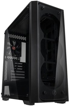 Корпус Raijintek PONOS TG 0R20B00153 Coating Black EEB E-ATX ATX M-ATX Mini-ITX USB3.0x1, USB2.0x2, HD Audiox1 0R20B00153 Coating Black EEB; E-ATX