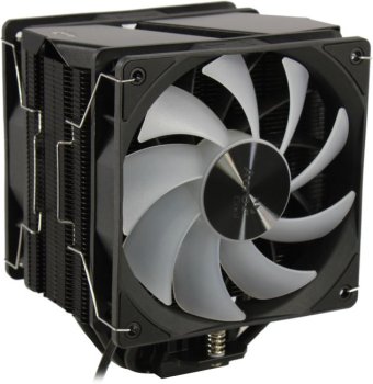 Вентилятор Aerocool Rime 4 Dual ARGB Soc-AM5/AM4/1151/1200/2066/1700 черный 4-pin 17-34dB Al 250W Ret (RIME 4 DUAL)