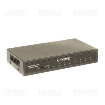 Коммутатор Osnovo SW-70800 2xКомбо(1000BASE-T/SFP) неуправляемый