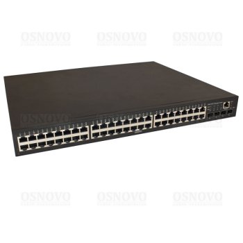 Коммутатор Osnovo SW-84804/L(800W) (L2+) 48x1Гбит/с 4SFP 48PoE 800W управляемый