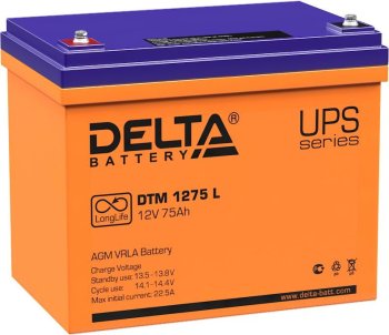 Аккумулятор для ИБП Delta DTM 1275 L 12В 75Ач