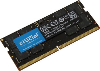 Оперативная память для ноутбуков Crucial <CT16G48C40S5> DDR5 SODIMM 4Gb <PC4-38400> (for NoteBook)
