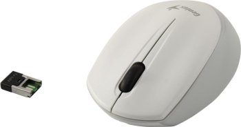 Мышь беспроводная Genius Wireless Mouse NX-7009 <White Grey> (RTL) USB 3btn+Roll (31030030402)