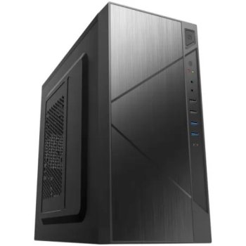 Корпус Foxline FZ-059-SX450R-U32C Case Forza mATX case, black, w/PSU 450W 12cm, w/2xUSB2.0, w/2xUSB3.0, w/1xType-C (USB2.0), w/pwr cord, w/o FAN