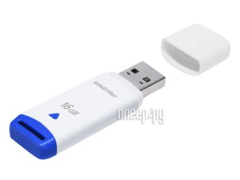 Накопитель USB 16Gb - SmartBuy Easy White SB016GBEW