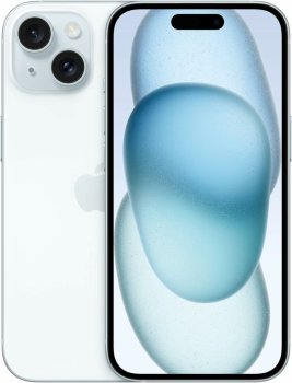 Смартфон Apple iPhone 15 256Gb Blue A3092 MTLM3CH/A 195949034862