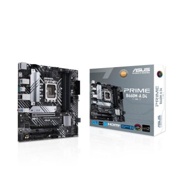 Материнская плата ASUS PRIME B660M-A D4-CSM, LGA1700, B660, 4*DDR4, DP+ 2* HDMI, SATA3 + RAID, Audio, Gb LAN, USB 3.2*6, USB 2.0*6, COM*1 header, LPT*