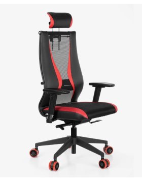 Кресло офисное МЕТТА ErgoLife Sit 10 B2-170D - T+UMF(SY271)+Extra (Черный-Красный)