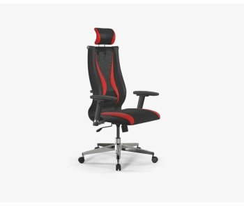 Кресло офисное МЕТТА ErgoLife Sit 10 B2-170D - T+UMF(SY271)+Extra (Черный-Красный)