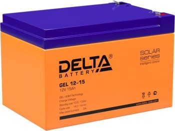 Аккумулятор для ИБП Delta GEL 12-15 (12V, 15Ah)