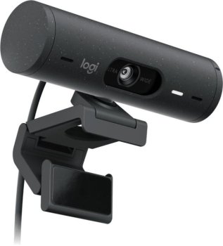 Веб-камера Logitech BRIO 500 Webcam (USB-C, 1920x1080, микрофон) <960-001422>