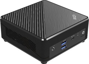 Компьютер MSI Cubi N ADL-019RU slim N100 (0.8) 4Gb SSD128Gb UHDG Windows 11 Professional GbitEth WiFi BT 65W черный (9S6-B0A911-059)