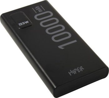 Портативный аккумулятор [NEW] HIPER Power Bank <EP10000 Black> (2xUSB, USB-C, 10000mAh, Li-Ion)