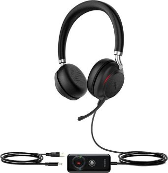 Наушники с микрофоном USB/Bluetooth Yealink UH38 Dual UC-BAT черный