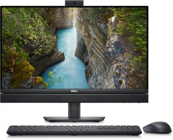 Моноблок Dell Optiplex 7410 23.8" Full HD i7 13700 (1.5) 16Gb SSD512Gb UHDG 770 CR Linux Ubuntu GbitEth WiFi BT 160W клавиатура мышь Cam черный 1920x1