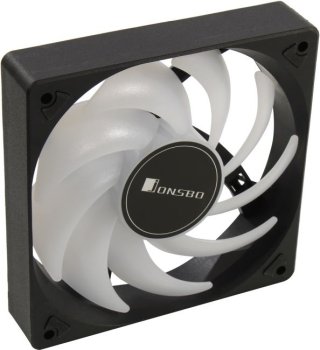 Вентилятор JONSBO <SL-120C Color Bk> (3пин, 120x120x25мм, 32дБ, 1500об/мин)