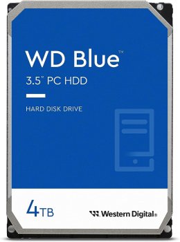 Жесткий диск 4 Тб SATA 6Гб/s Western Digital Blue <WD40EZAX> 3.5" 5400rpm 256Mb