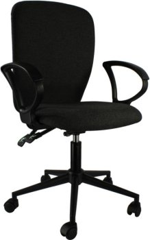 Кресло офисное [NEW] <7111817> Офисное кресло Chairman 9801 ткань С-2 серый Black