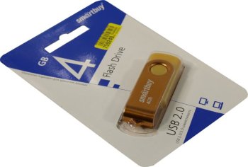 Накопитель USB SmartBuy Twist <SB004GB2TWY> USB2.0 Flash Drive 4Gb (RTL)