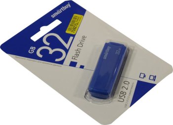 Накопитель USB SmartBuy Clue <SB32GBCLU-BU> USB2.0 Flash Drive 32Gb (RTL)