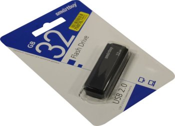 Накопитель USB SmartBuy Clue <SB32GBCLU-K> USB2.0 Flash Drive 32Gb (RTL)