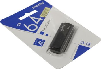 Накопитель USB SmartBuy Clue <SB64GBCLU-K3> USB3.0 Flash Drive 64Gb (RTL)