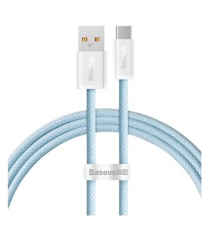 Кабель Baseus USB - Type C PD100W 1m Blue CALD000603 Тканевая оплетка